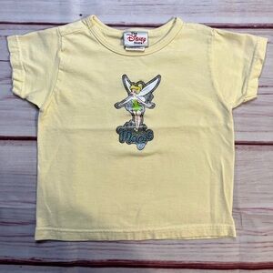 Vintage Disney TinkerBell Girls’ Size XXS Light Yellow T-shirt